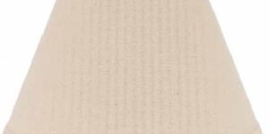 faire_b20_02 Farmhouse Solid Lampshade Buttermilk 12 inch Regular Clip