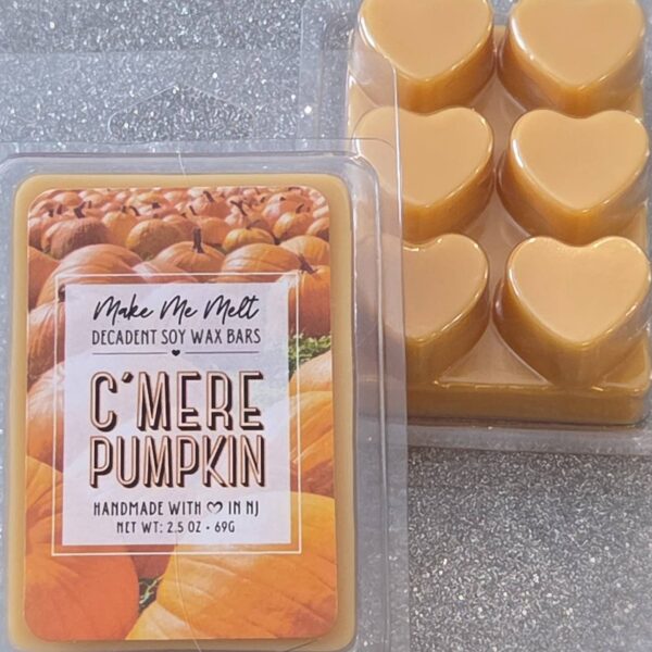 Highly Scented Heart-Shaped Wax Melts - Pumpkin Bread Scent